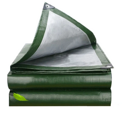 Medium Duty Tarpaulin Green and Silver