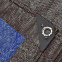 Brown and Blue Tarpaulins