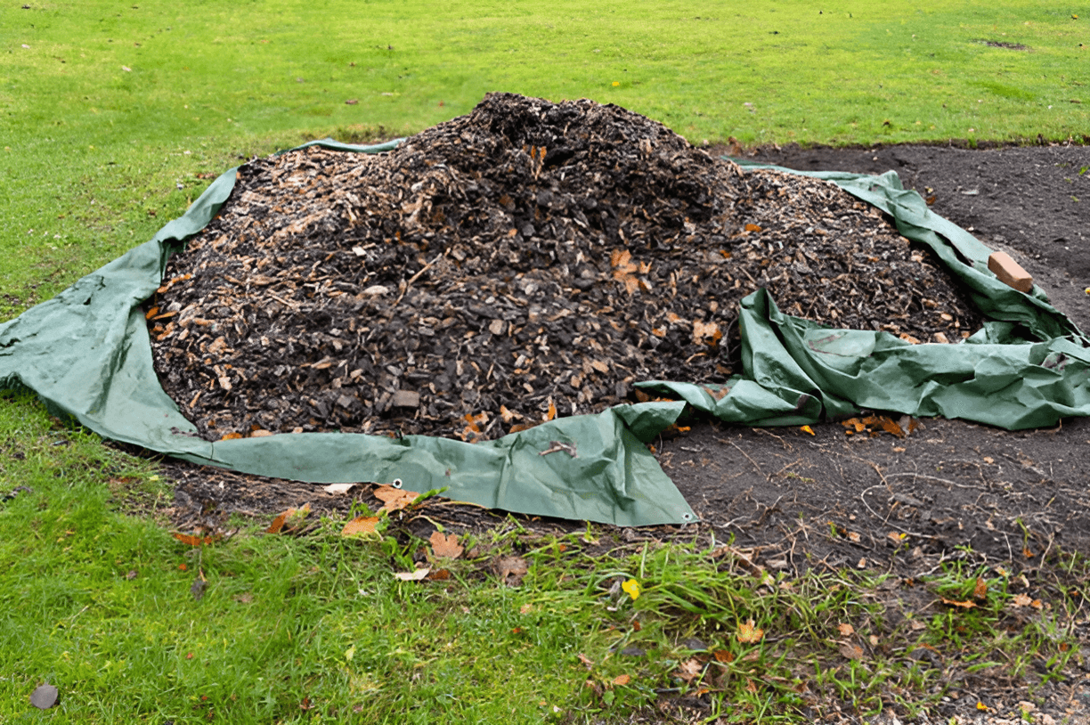 Green Garden Waste Tarpaulin