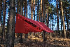 red heavy duty tarpaulin