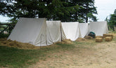 white camping tarp